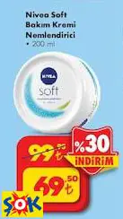NİVEA SOFT BAKIM KREMİ NEMLENDİRİCİ 200 ML NİVEA SOFT BAKIM KREMİ NEMLENDİRİCİ 200 ML
